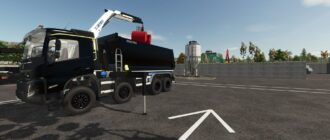 Volvo FMX Tipper HMF 3220 Crane V1.0 для Farming Simulator 2025
